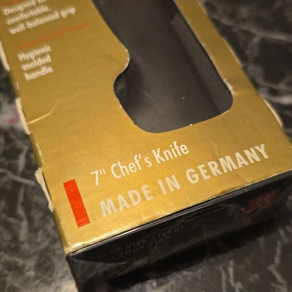 ❤️BUY 2 GET 1 FREE Zwilling Four Star 7 inch Chef's Knife, Retail Price $129.95